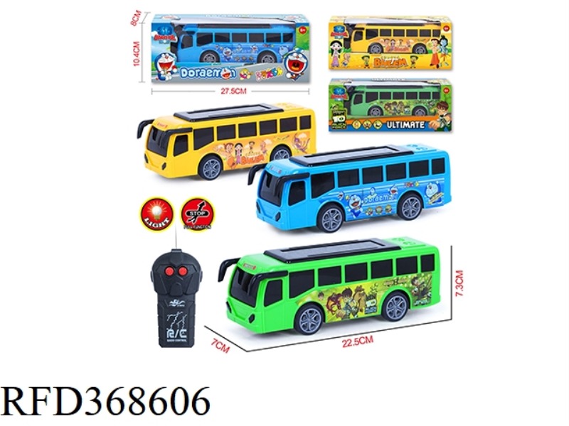 TWO-CHANNEL1:18 REMOTE CONTROL BUS WITH 3D LIGHTS
