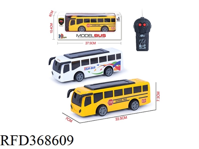 TWO-CHANNEL1:18 REMOTE CONTROL BUS WITH 3D LIGHTS