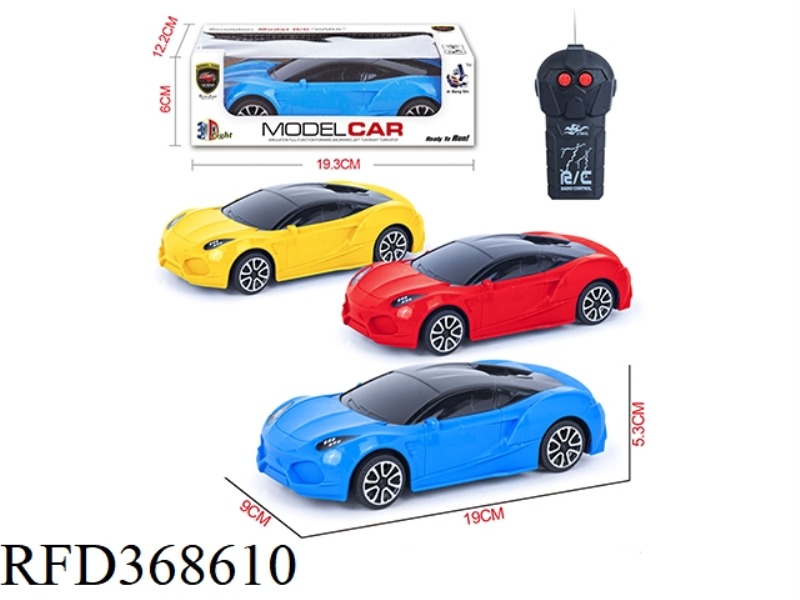 TWO-CHANNEL1:20 REMOTE CONTROL SPORTS CAR WITH 3D LIGHTS
