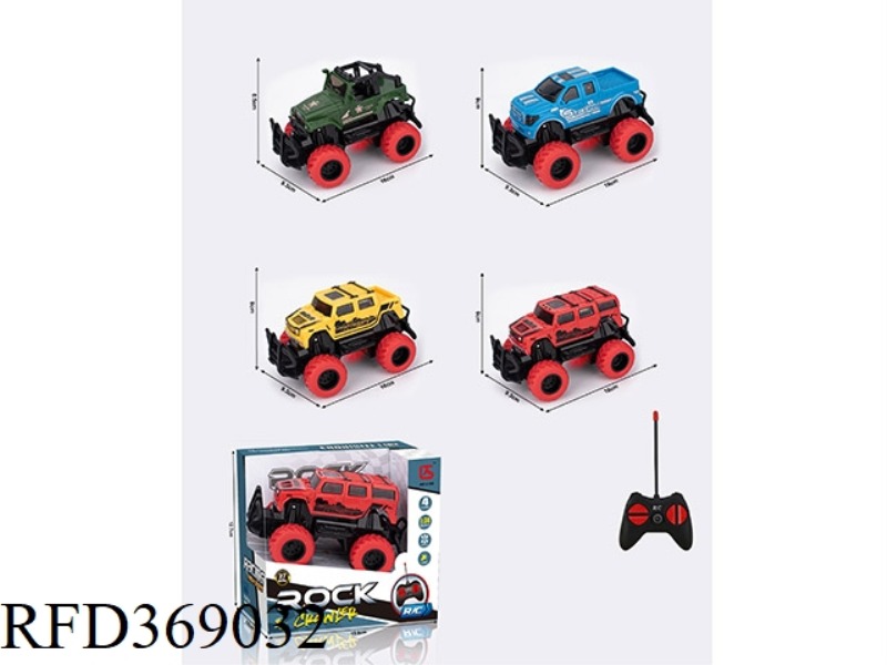 1:34 FOUR-CHANNEL REMOTE CONTROL OFF-ROAD VEHICLE (WITH LIGHTS)