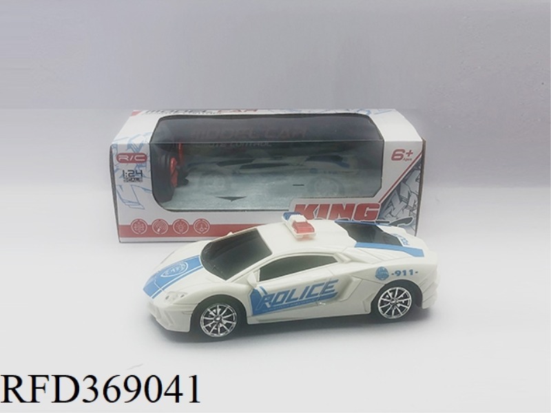 FOUR-CHANNEL REMOTE CONTROL POLICE CAR (WITH FORWARD LIGHT)