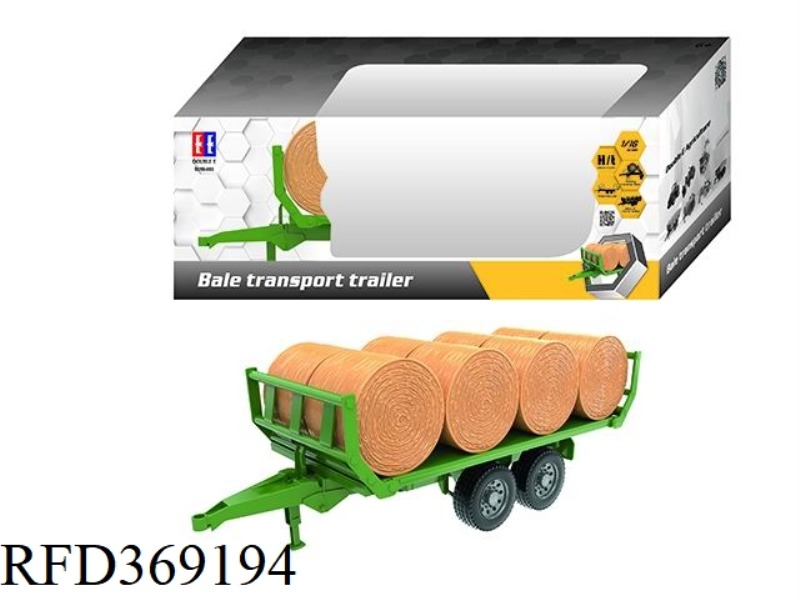 1:16  AGRICULTURAL HAYSTACK TRANSPORT TRAILER SET