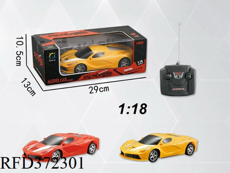 1:18 FOUR-CHANNEL REMOTE CONTROL CAR SIMULATION LIGHT