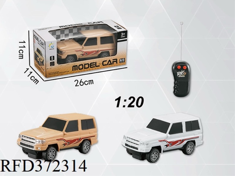 1:20 TWO-CHANNEL REMOTE CONTROL CAR