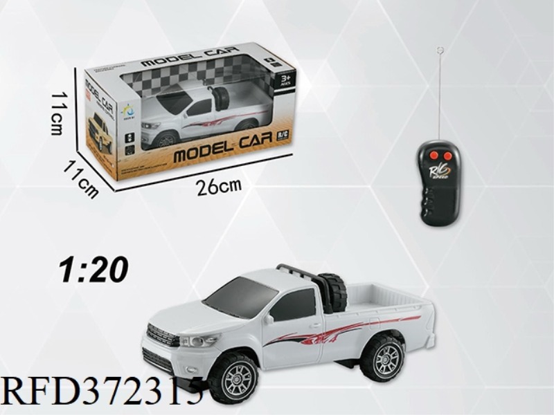 1:20 TWO-CHANNEL REMOTE CONTROL CAR