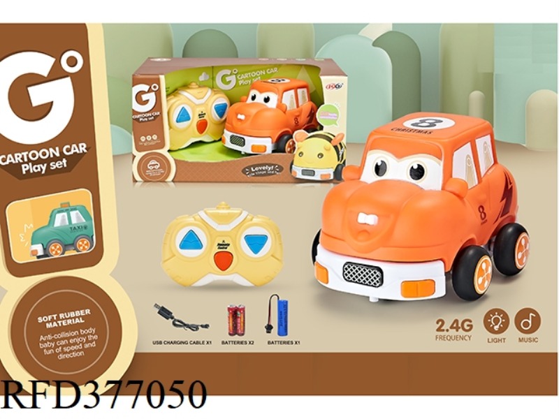 2.4G THREE-WAY REMOTE CONTROL ENAMELED Q VERSION OF JEEP (WITH LIGHTS + MUSIC) INCLUDE BATTERY