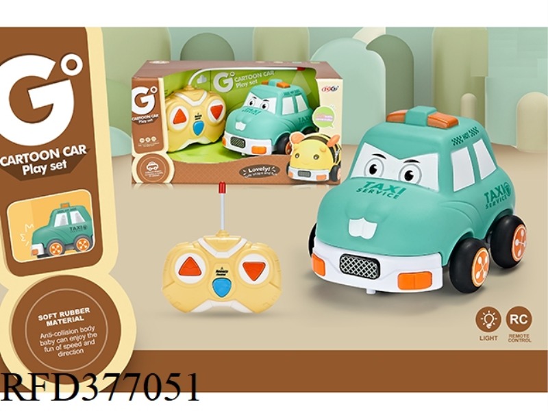 TWO-WAY REMOTE CONTROL ENAMEL Q VERSION TAXI (WITH LIGHTS)