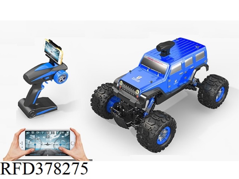 1:12 FOUR-WHEEL DRIVE CLIMBING CAR (PVC CAR SHELL) WITH WIFI REAL-TIME TRANSMISSION CAMERA 2.4G
