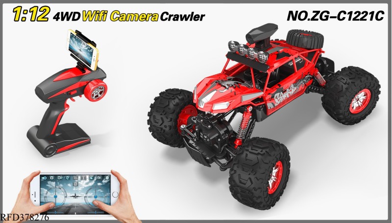 1:12 ROLL FRAME FOUR-WHEEL DRIVE CLIMBING CAR (PLASTIC CAR SHELL) WITH WIFI REAL-TIME TRANSMISSION C