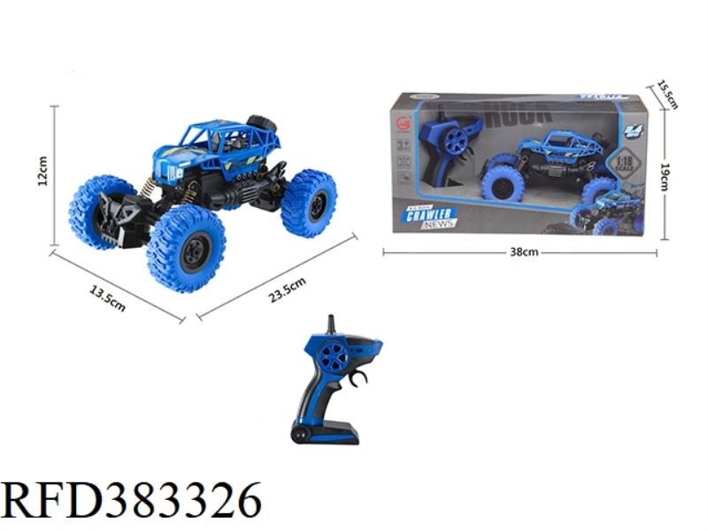 2.4GHZ1:18 FOUR-CHANNEL LIGHT SKELETON CLIMBING POLICE CAR (NOT INCLUDE)