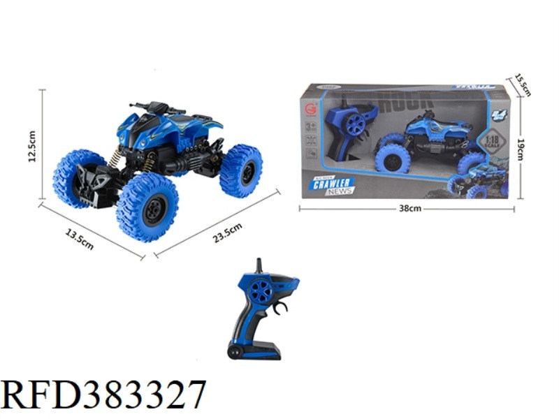 2.4GHZ1:18 FOUR-CHANNEL LIGHTED MOTORCYCLE CLIMBING POLICE CAR (NOT INCLUDE)