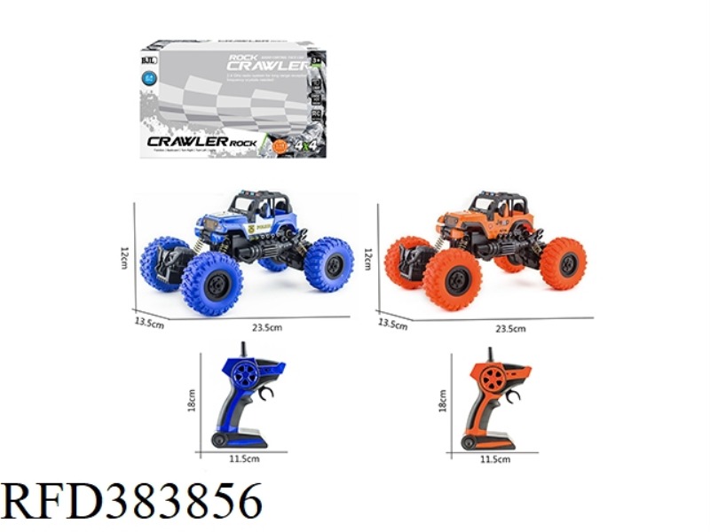 2.4GHZ 1:18 FOUR-CHANNEL OFF-ROAD JEEP CLIMBING CAR WITH LIGHT (NOT INCLUDE)