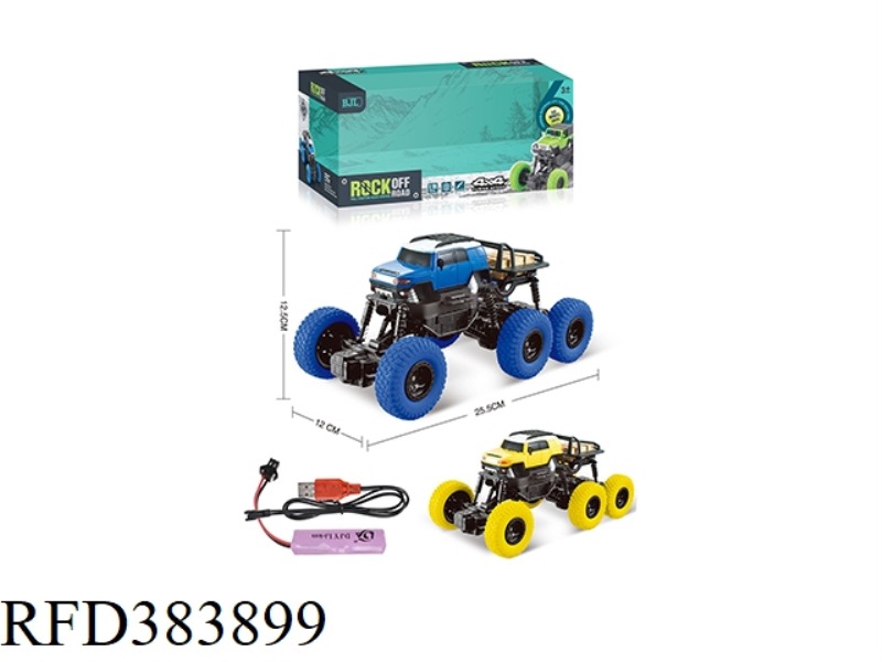 1:16 COOL LUZE SIX-WHEELED FOUR-CHANNEL REMOTE CONTROL CLIMBING CAR