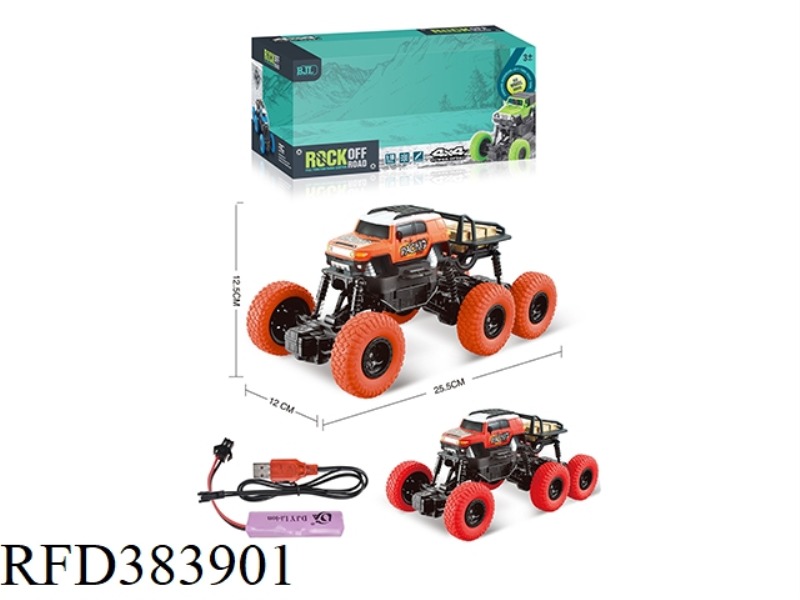 1:16 COOL LUZE SIX-WHEELED FOUR-CHANNEL REMOTE CONTROL PAD PRINTING CLIMBING CAR