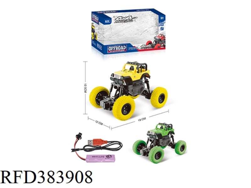 1:20 WRANGLER CONVERTIBLE FOUR-CHANNEL REMOTE CONTROL CLIMBING CAR