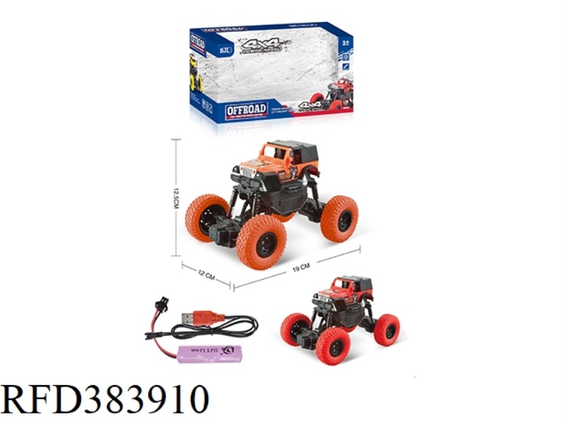 1:20 WRANGLER HARDTOP FOUR-CHANNEL REMOTE CONTROL PAD PRINTING CLIMBING CAR