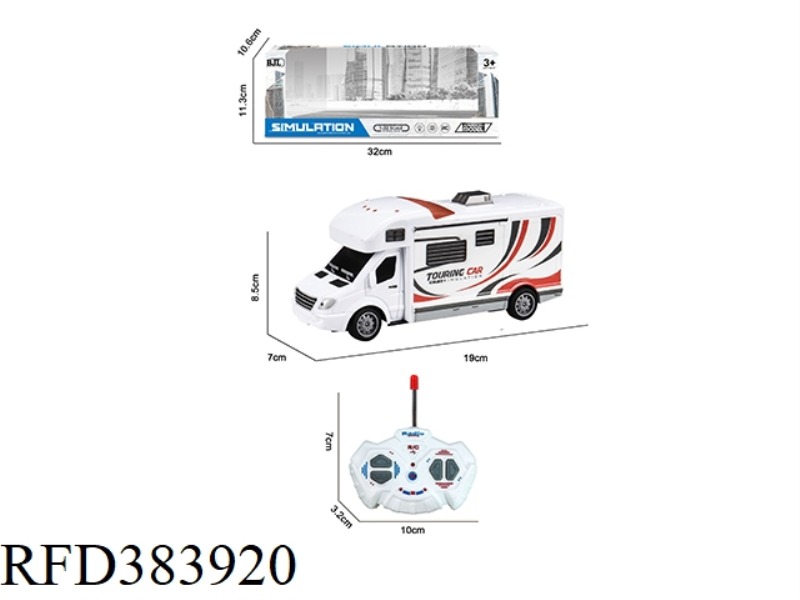 1:32 FOUR-CHANNEL WITH LIGHT REMOTE CONTROL UV PRINTING SIMULATION TOURING CAR