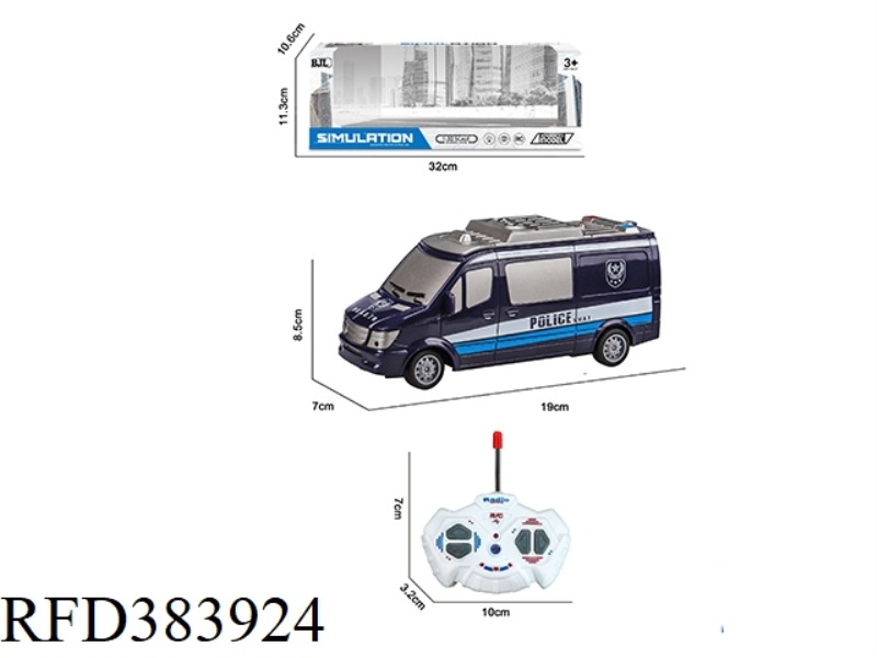 1:32 FOUR-CHANNEL SPECIAL POLICE CAR WITH LIGHT REMOTE CONTROL