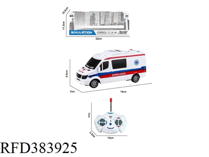 1:32 FOUR-CHANNEL REMOTE CONTROL AMBULANCE WITH LIGHT