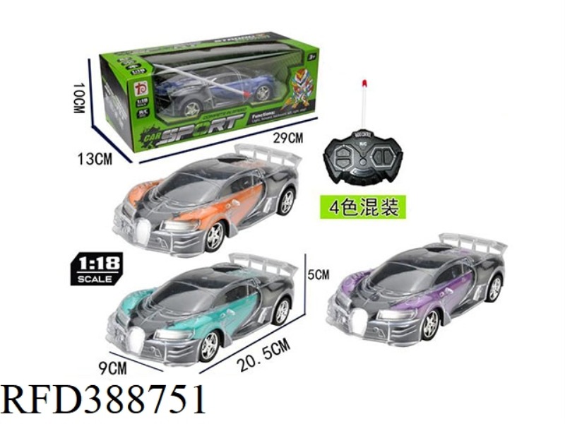 1:20 REMOTE CONTROL POLICE CAR WITH LIGHTS (FOUR-CHANNEL) （NOT INCLUDE）