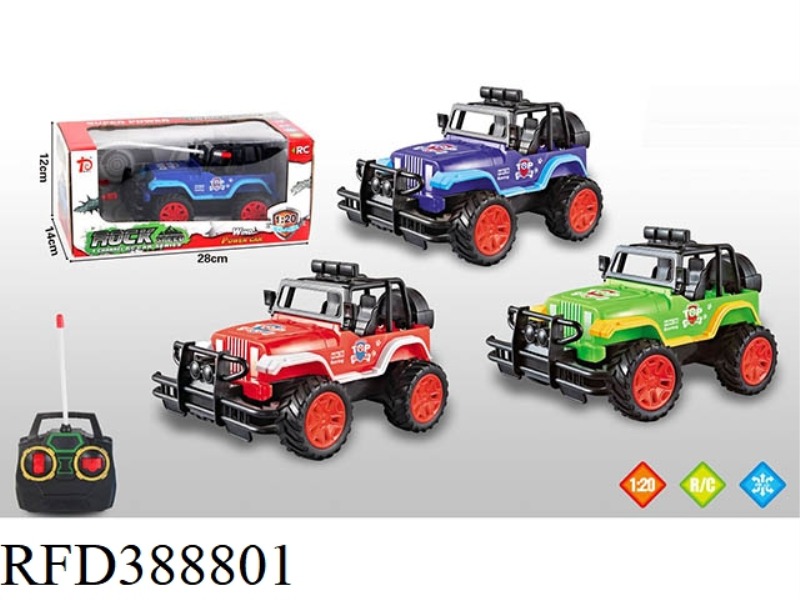ENGLISH 1:20 REMOTE CONTROL JEEP (FOUR-CHANNEL) （NOT INCLUDE）