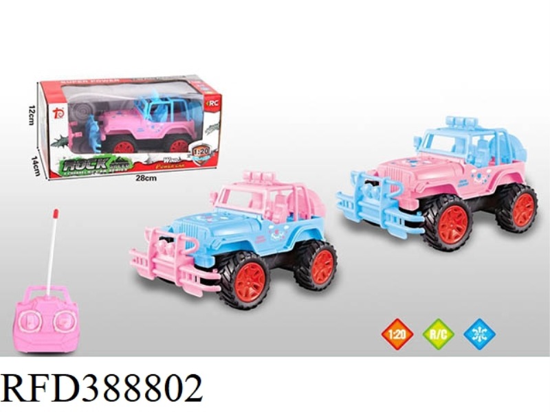 ENGLISH 1:20 REMOTE CONTROL JEEP (FOUR-CHANNEL) （NOT INCLUDE）