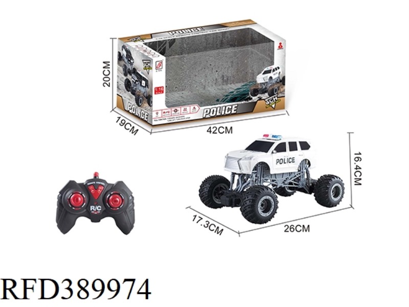 2.4G REMOTE CONTROL CLIMBING POLICE CAR WITH LIGHTS