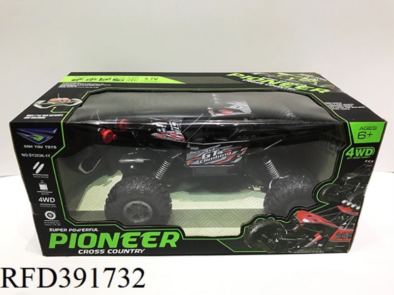 1:14 REMOTE CONTROL ALLOY CROSS-COUNTRY CLIMBING CAR RED AND BLACK 2 COLORS 2.4G