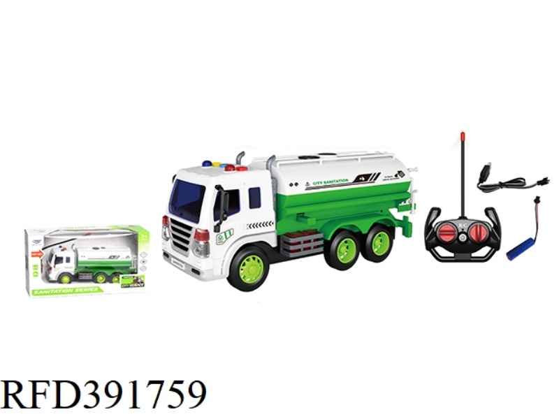 1:16 REMOTE CONTROL SOUND AND LIGHT SANITATION TRUCK [TANK TRUCK] 27MHZ