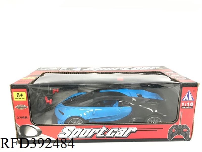 BUGATTI 1:16 FOUR-CHANNEL REMOTE CONTROL CAR