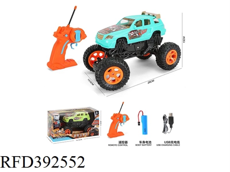 1:16 REMOTE CONTROL MONSTER CLIMBING CAR WITH USB