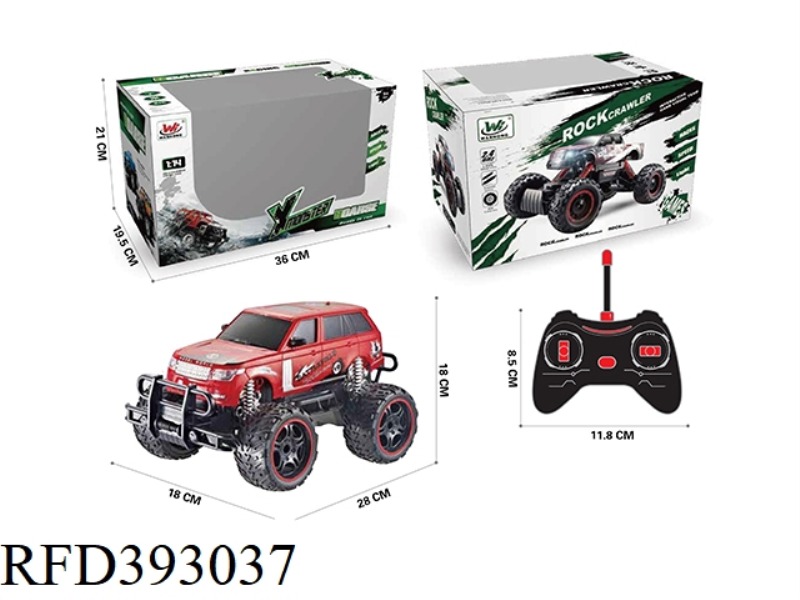 1:16 FOUR-CHANNEL REMOTE CONTROL BIG WHEEL SIMULATION CAR (WITH LIGHTS) (INCLUDE)