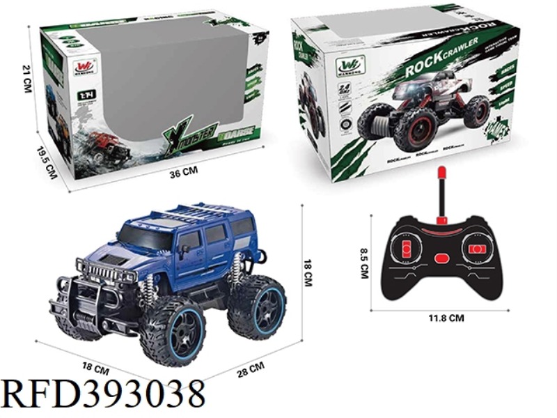 1:16 FOUR-CHANNEL REMOTE CONTROL BIG WHEEL SIMULATION CAR (WITH LIGHTS) (INCLUDE)