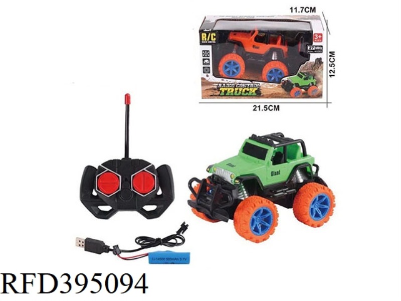 1:28 WRANGLER FOUR-CHANNEL CLIMBING REMOTE CONTROL CAR