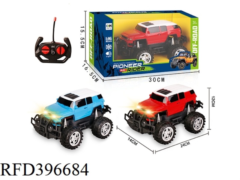 1:16 FOUR-CHANNEL OFF-ROAD REMOTE CONTROL CAR WITH HEADLIGHTS