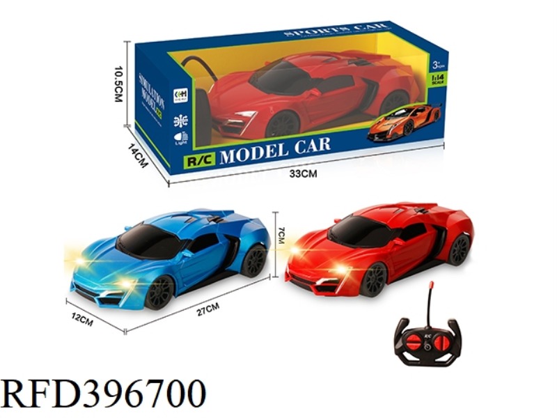 1:14 FOUR-CHANNEL SIMULATION REMOTE CONTROL CAR WITH HEADLIGHTS