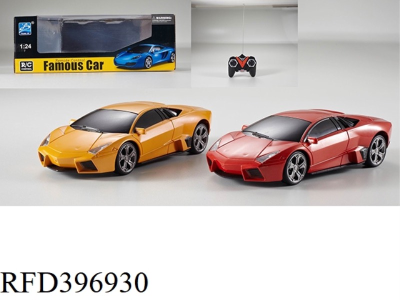 1:24 FOUR-CHANNEL LAMBORGHINI REMOTE CAR-RED AND YELLOW 2 COLORS MIXED (NOT INCLUDE) (27MHZ)