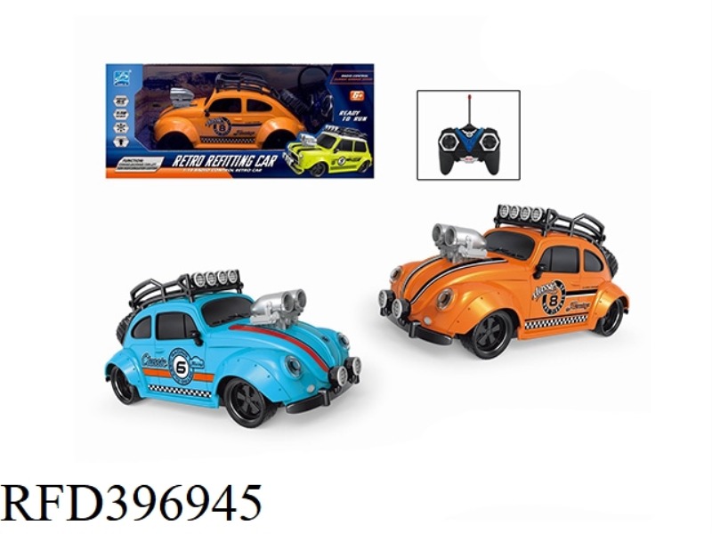 1:18 FOUR-CHANNEL BEETLE REMOTE CONTROL CAR (NOT INCLUDE) (27MHZ)