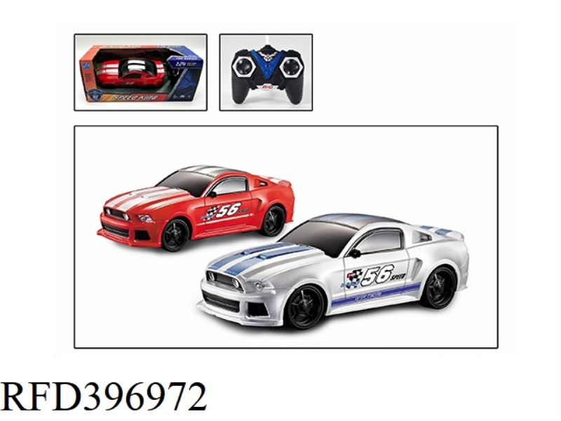1:24 FOUR-CHANNEL MUSTANG FLAT-BOTTOM REMOTE CONTROL CAR (NOT INCLUDE) (27MHZ)