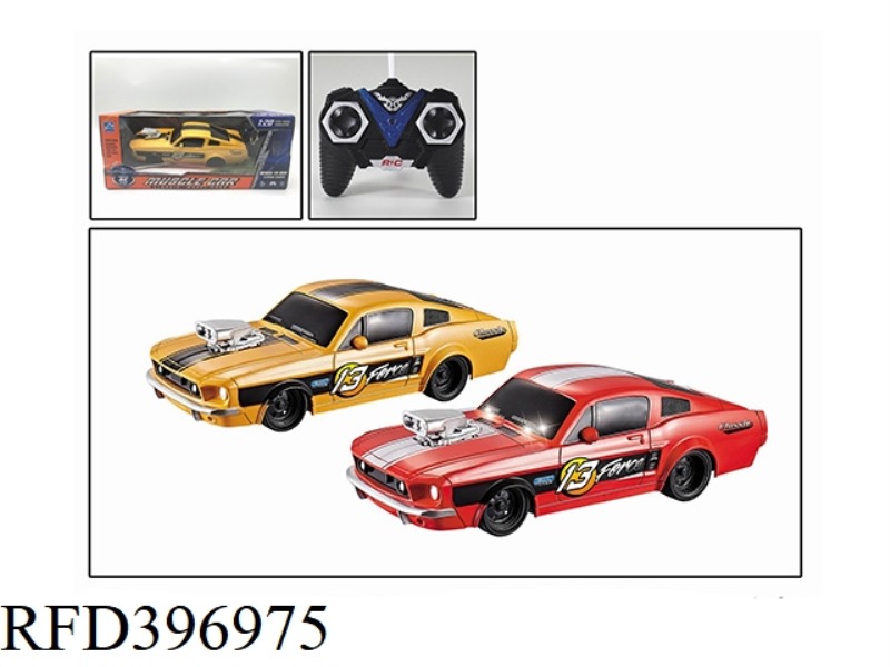 1:20 FOUR-CHANNEL RETRO MUSTANG REMOTE CONTROL CAR (NOT INCLUDE) (27MHZ)