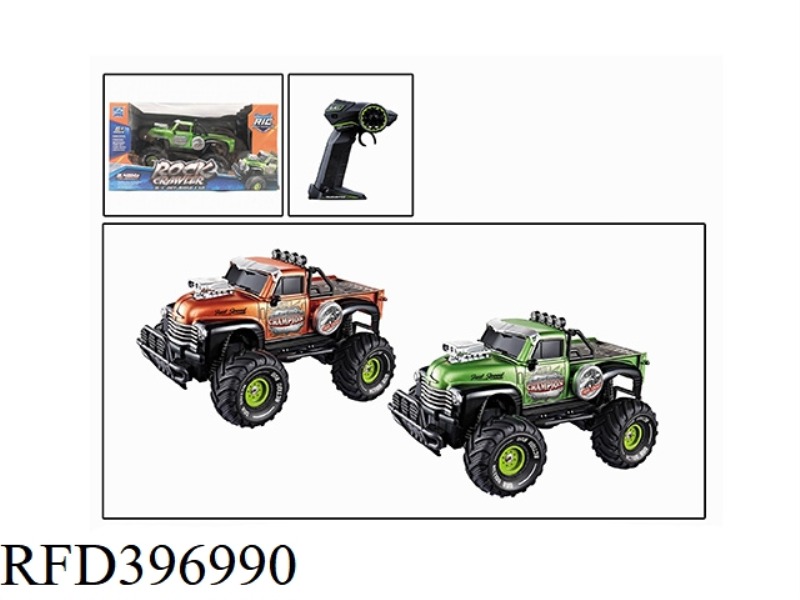 1:18 FOUR-CHANNEL RETRO MODIFIED LARGE-WHEELED FORD PICKUP REMOTE CONTROL CAR (NOT INCLUDE) (2.4G)