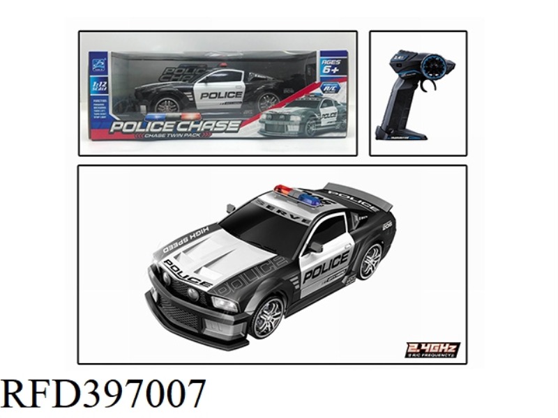 1:12 REMOTE CONTROL MUSTANG POLICE CAR (NOT INCLUDE) (2.4G)