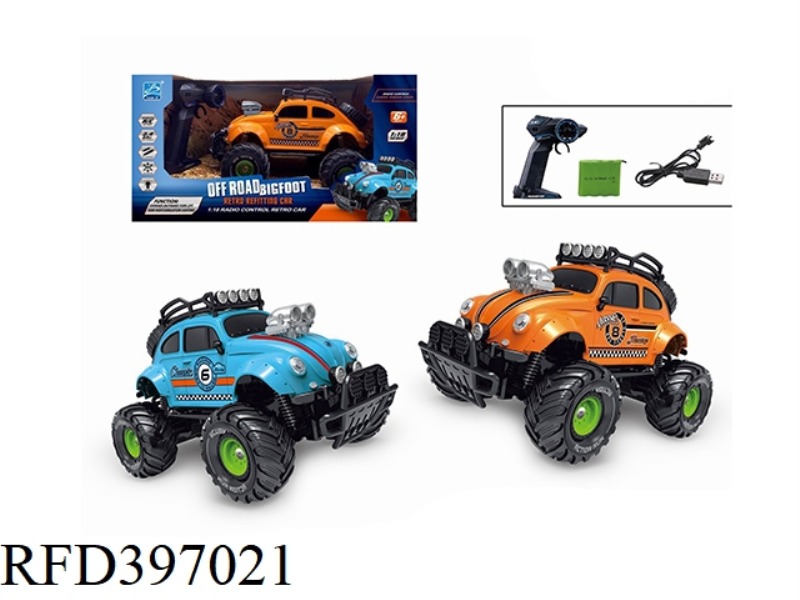 1:18 FOUR-CHANNEL BEETLE OFF-ROAD REMOTE CONTROL CAR (INCLUDE) (2.4G)