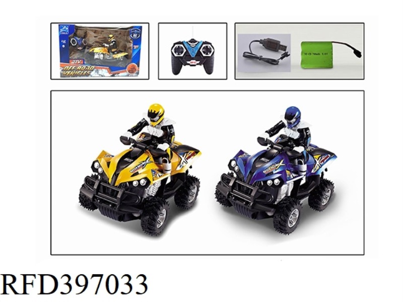 1:12 FOUR-CHANNEL REBEL ATV OFF-ROAD REMOTE CONTROL MOTORCYCLE (INCLUDE) (27MHZ)