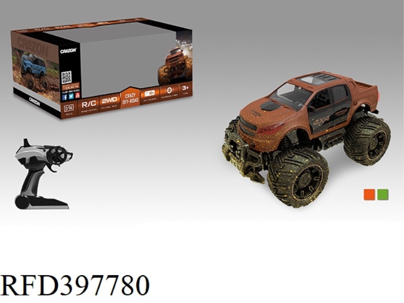 1:14 2.4G FOUR-CHANNEL OFF-ROAD REMOTE CONTROL CAR