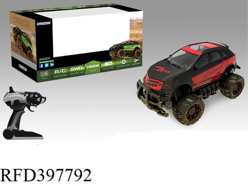 1:18 2.4G FOUR-CHANNEL OFF-ROAD REMOTE CONTROL CAR