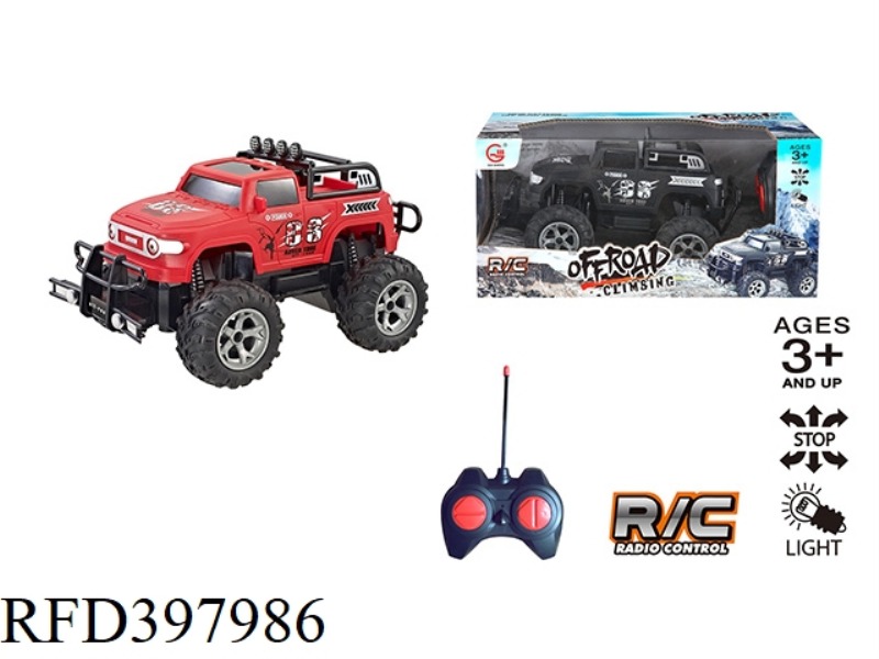 FOUR-CHANNEL 3D LIGHTING COOL LUZE OFF-ROAD CLIMBING REMOTE CONTROL CAR