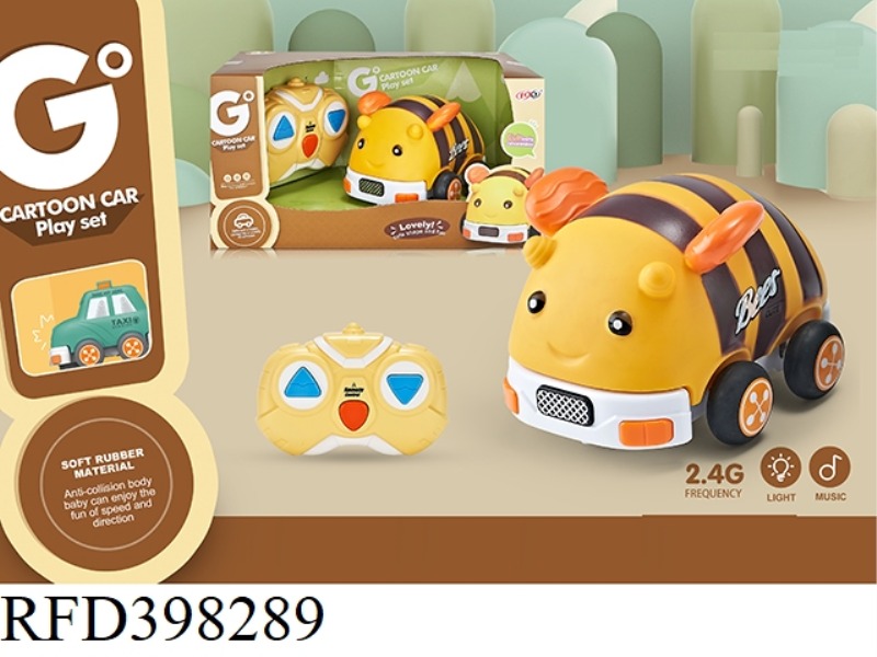 2.4G THREE-CHANNEL REMOTE CONTROL VINYL BEE CAR (WITH LIGHT + MUSIC)