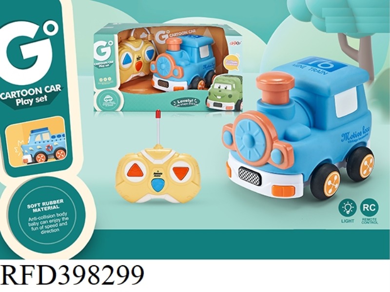TWO-CHANNEL REMOTE CONTROL VINYL Q VERSION TRAIN (WITH LIGHT)