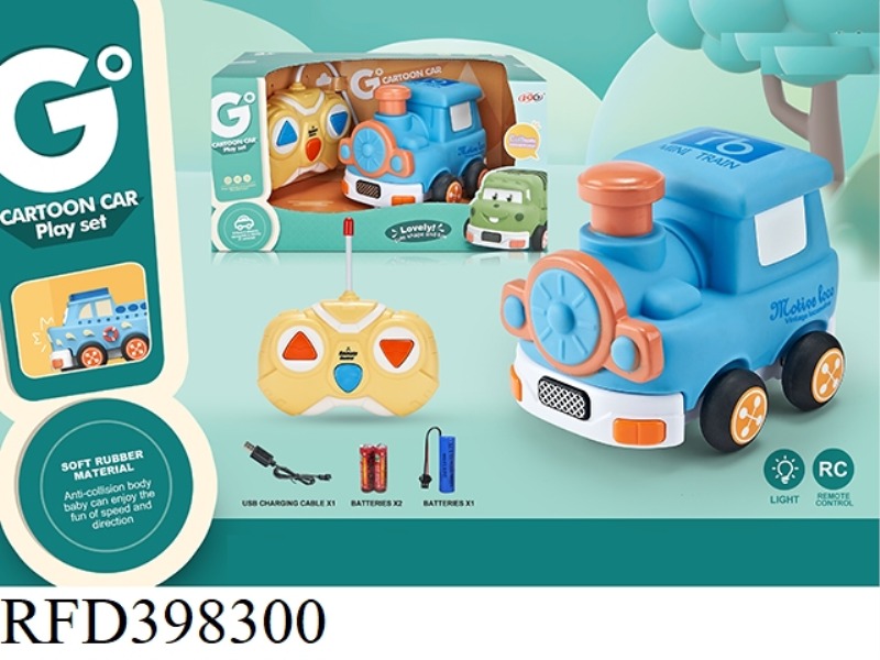 TWO-CHANNEL REMOTE CONTROL VINYL Q VERSION TRAIN (WITH LIGHT) (INCLUDE)